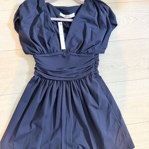Susana Monaco Midnight Blue Romper - Size XS NWT